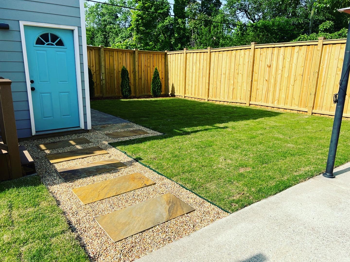 Yellow Jacket River Rocks Installation