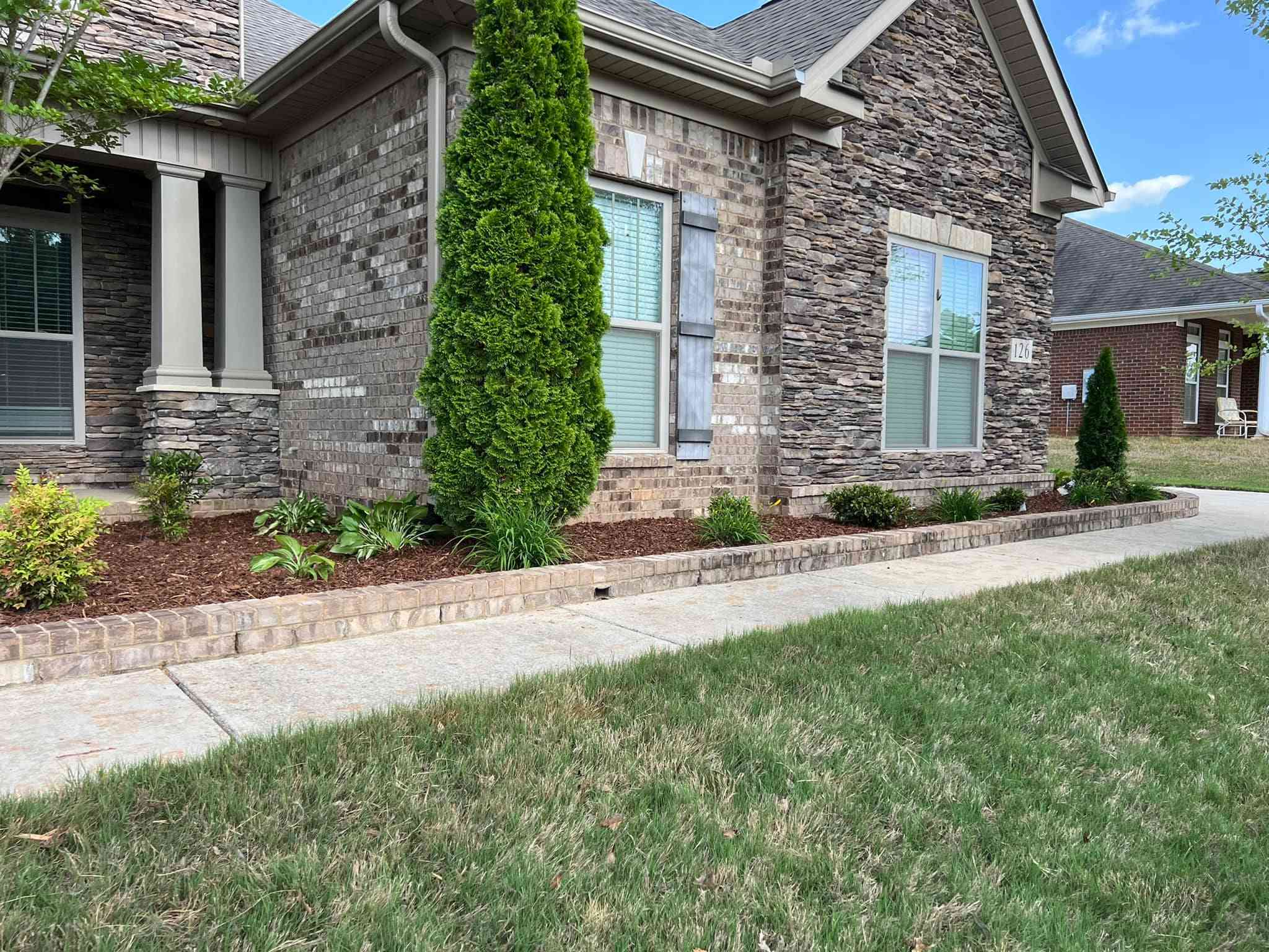 Brick Flower Beds